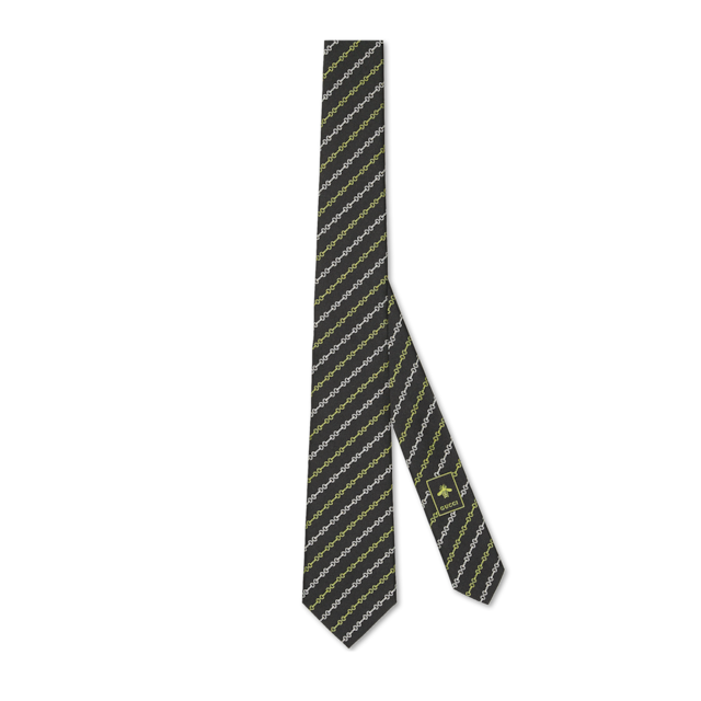ホースビット シルクジャカード ネクタイブルー＆ダークブルー