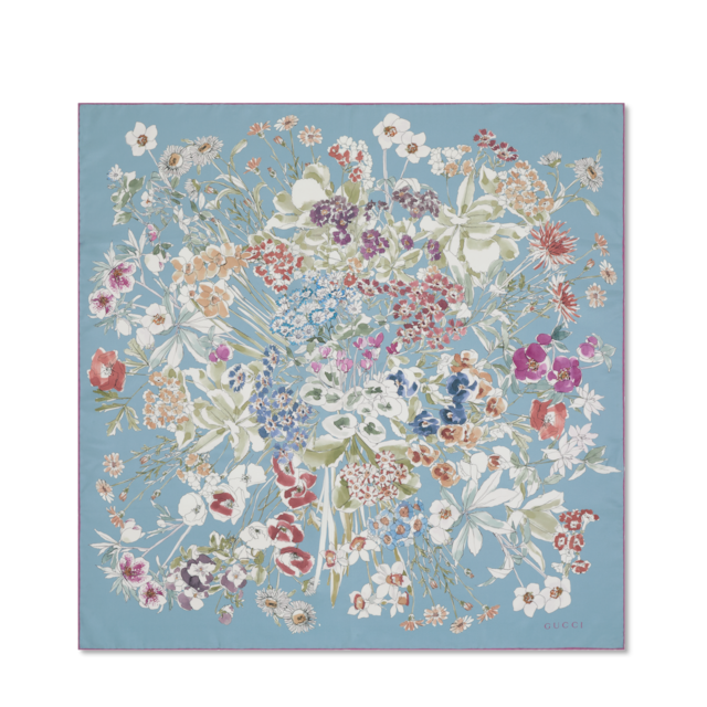 Printed silk carré