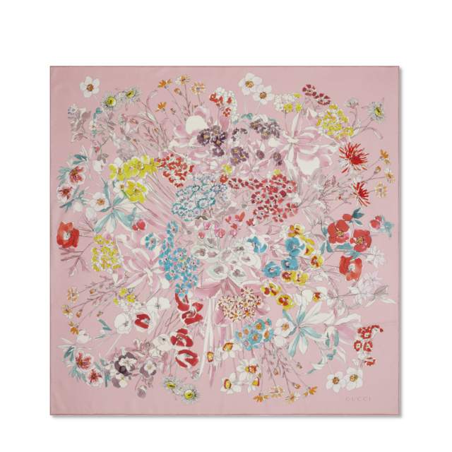 Printed silk carré
