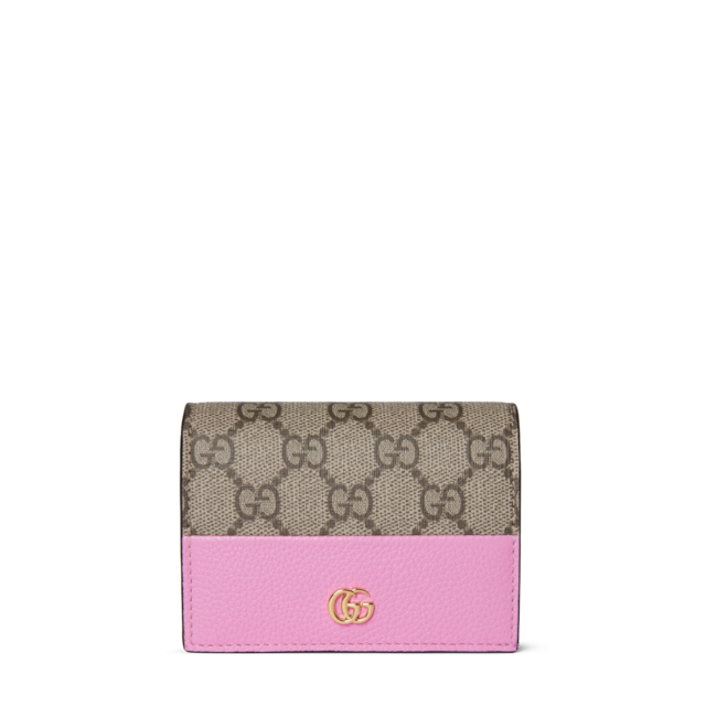 ダブルG パイソン カードケース ウォレットブルー