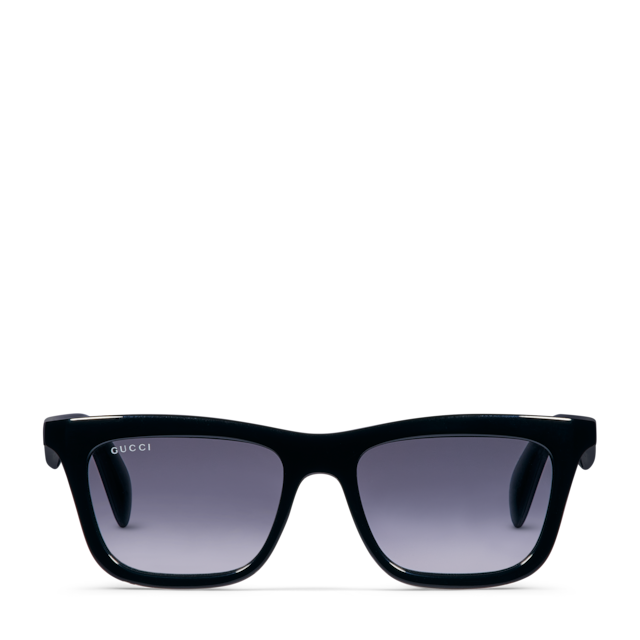 Square frame sunglasses in black | GUCCI® US