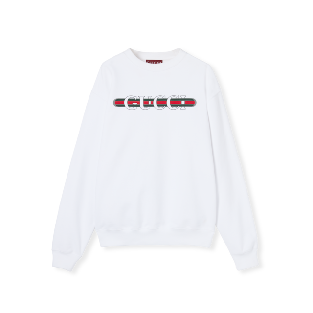 GUCCI プリント コットンジャージー フーズスウェットシャツ 796395_XJG3P_9074_001_100_0000