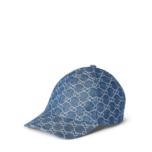 Children's GG canvas hat in beige and blue | GUCCI® US