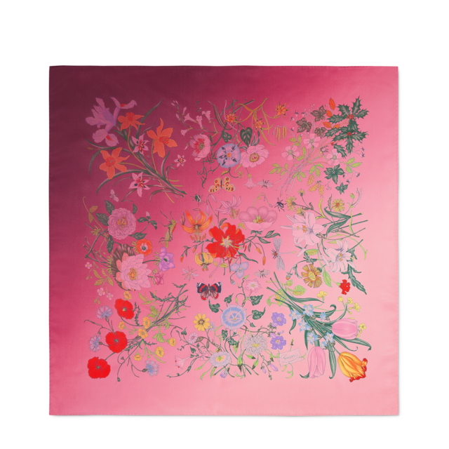Printed silk carré