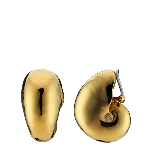Gucci Bamboo earrings in aluminium with gold-toned finish
