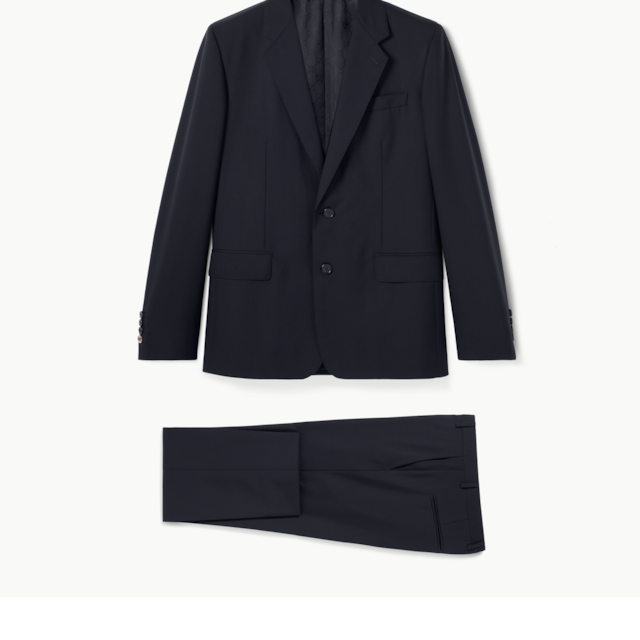 GUCCI☆GGロゴ ウール スーツ セットアップ MENS NAVY GGウール スーツダークブルー | GUCCI公式