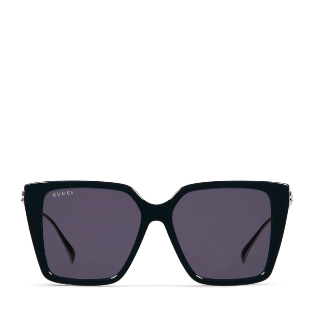 Square frame sunglasses in black | GUCCI® US