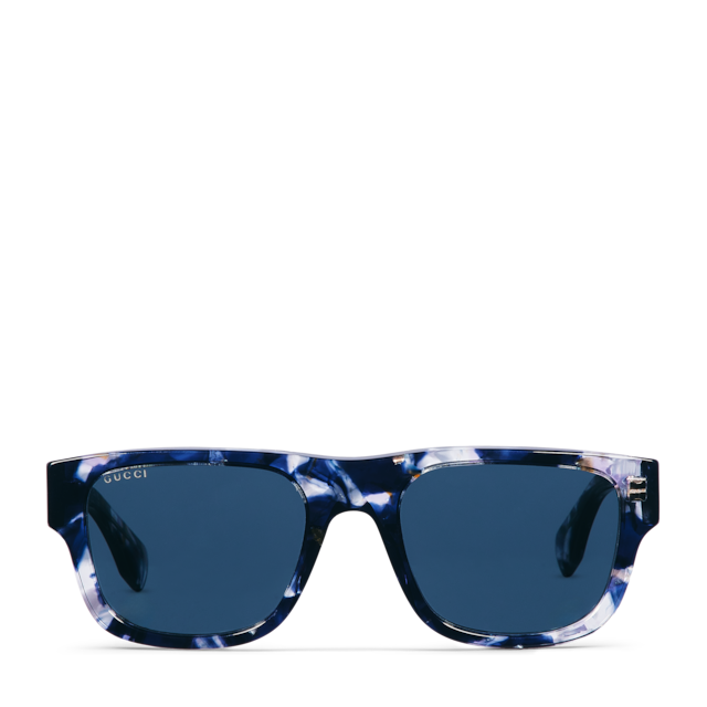 グッチHERNANDEZ Rectangular frame sunglasses in black | GUCCI® US