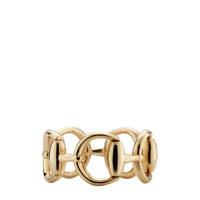 18k Horsebit ring in 18k yellow gold | GUCCI® US