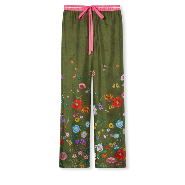 GG satin pants in bright orange | GUCCI® HU