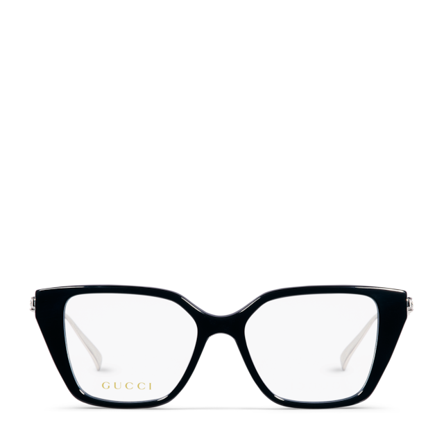 Cat-eye optical frame in black | GUCCI® US