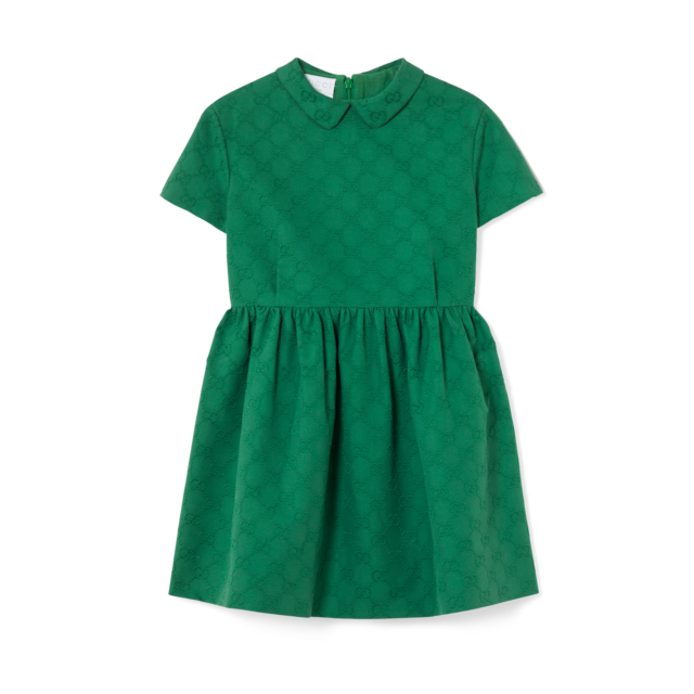 Children's cotton dress with embroidery in pink | GUCCI® CA