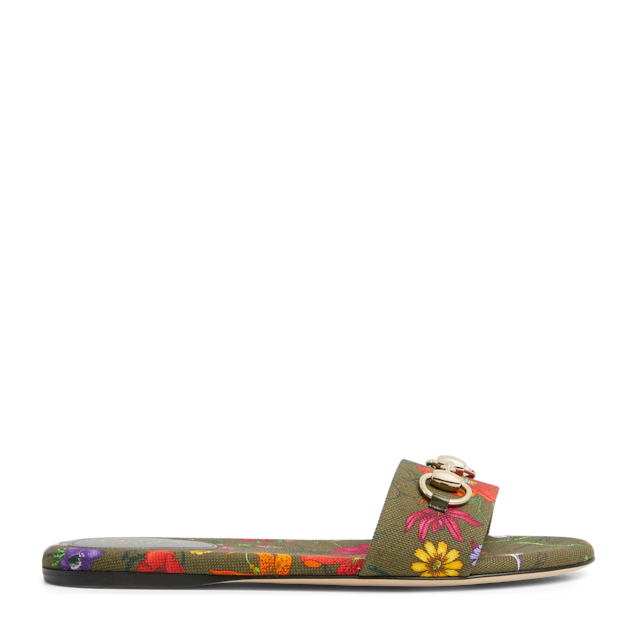 Women's slide sandal with Horsebit