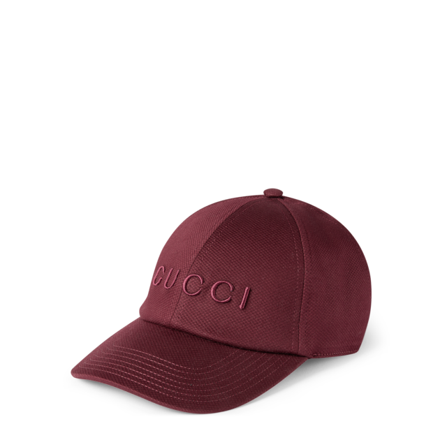 GG nylon baseball hat in bordeaux | GUCCI® US