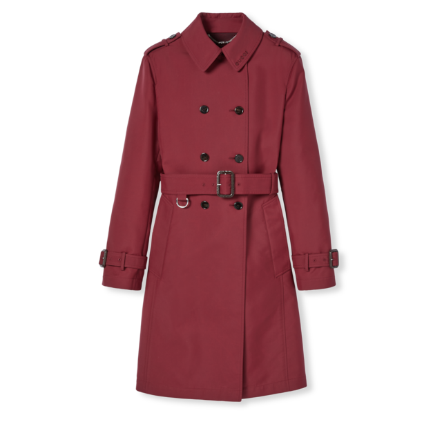 Nylon faille coat in black | GUCCI® LU