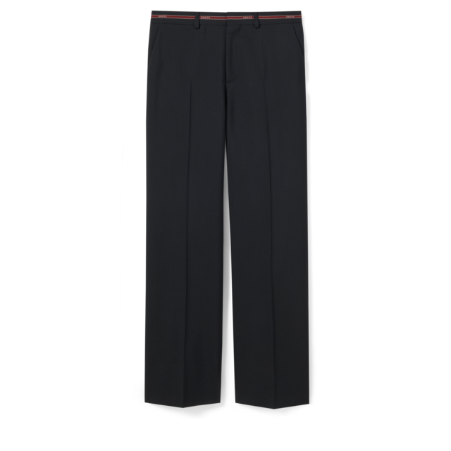 Wool blend twill pant in black | GUCCI® CA