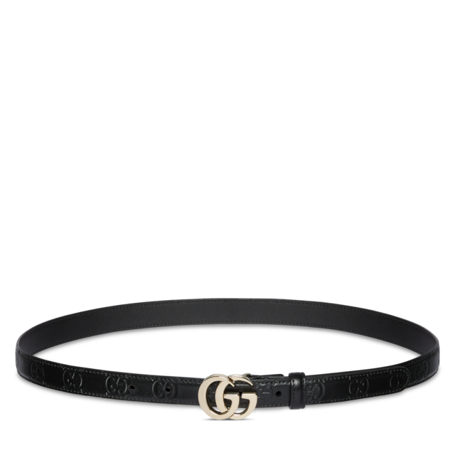 GG Milano belt in Rosso Ancora red GG leather | GUCCI® US