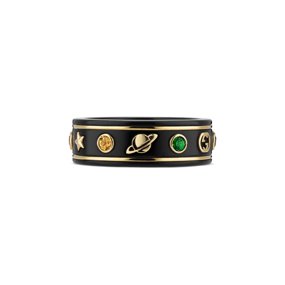 Gucci Icon 18k Ring With Gemstones