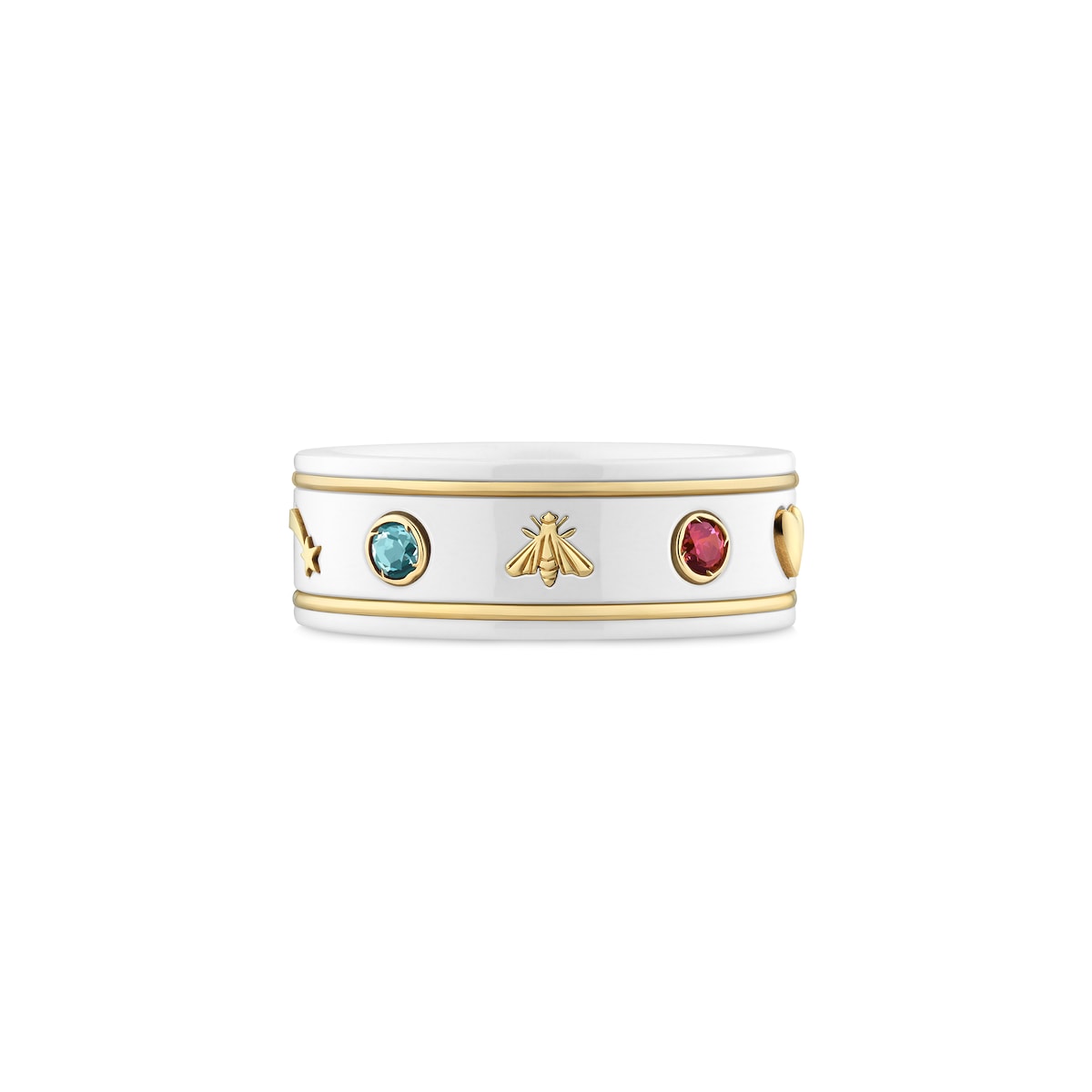 Gucci Icon 18k Ring With Gemstones