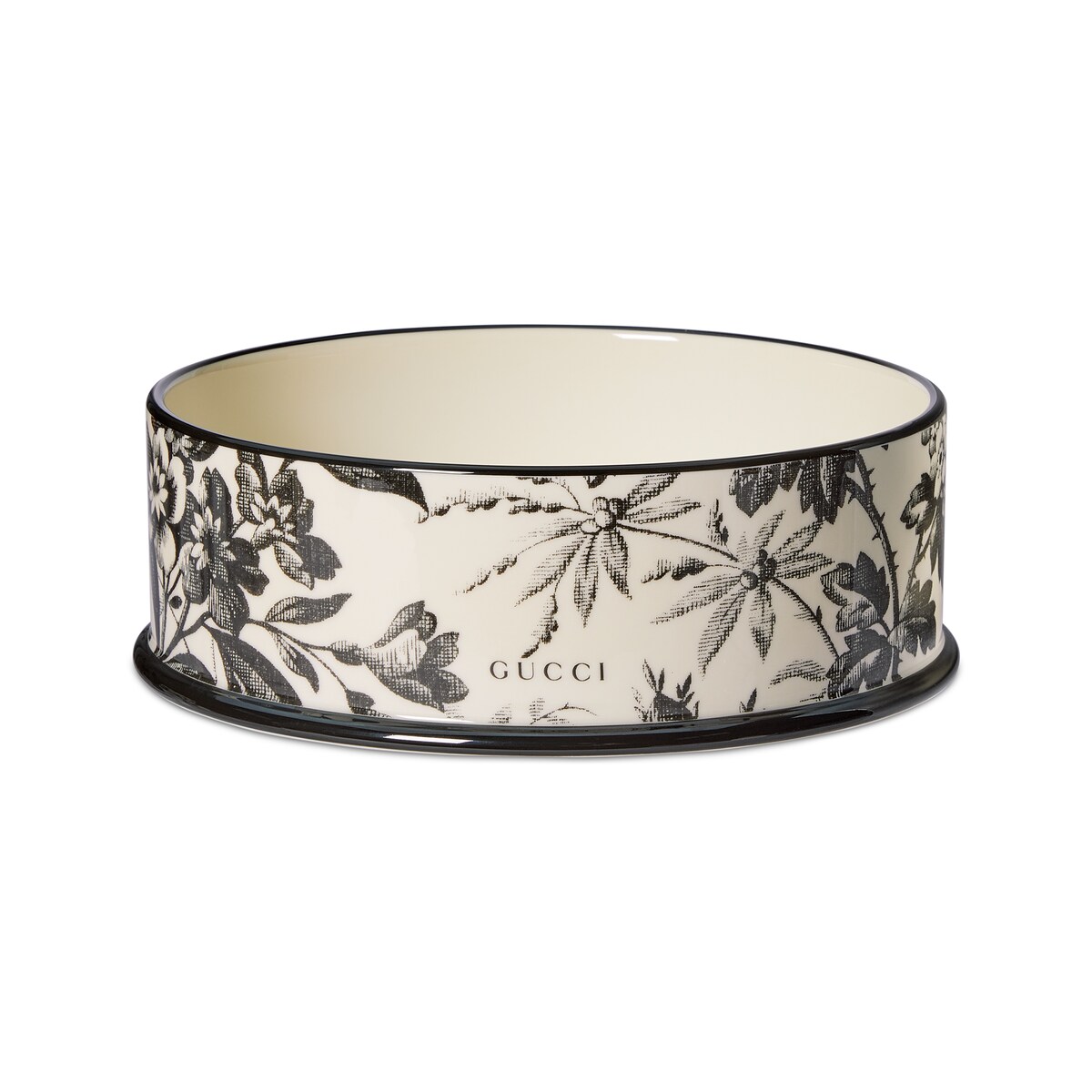 Gucci Large Herbarium Print Pet Bowl