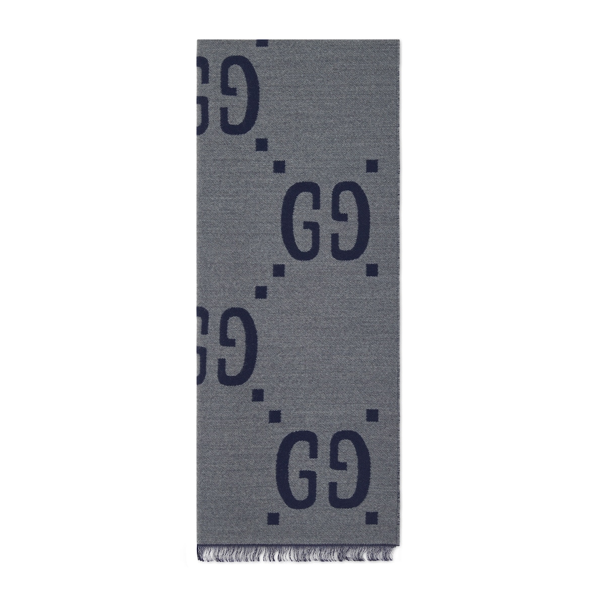 GG Jacquard Wool Silk Scarf