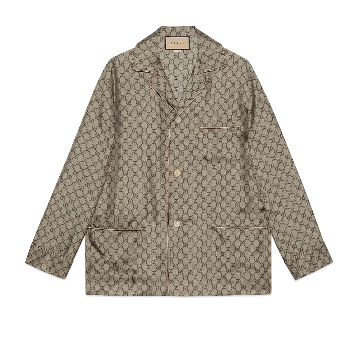 GG Printed Silk Shirt GG Printed Silk Shirt