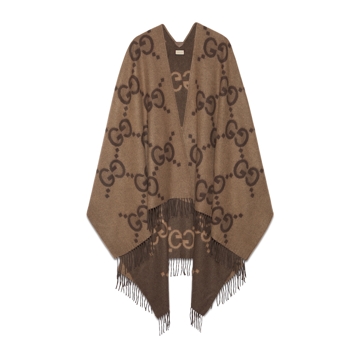 Reversible Jumbo GG Cashmere Cape Reversible Jumbo GG Cashmere Cape
