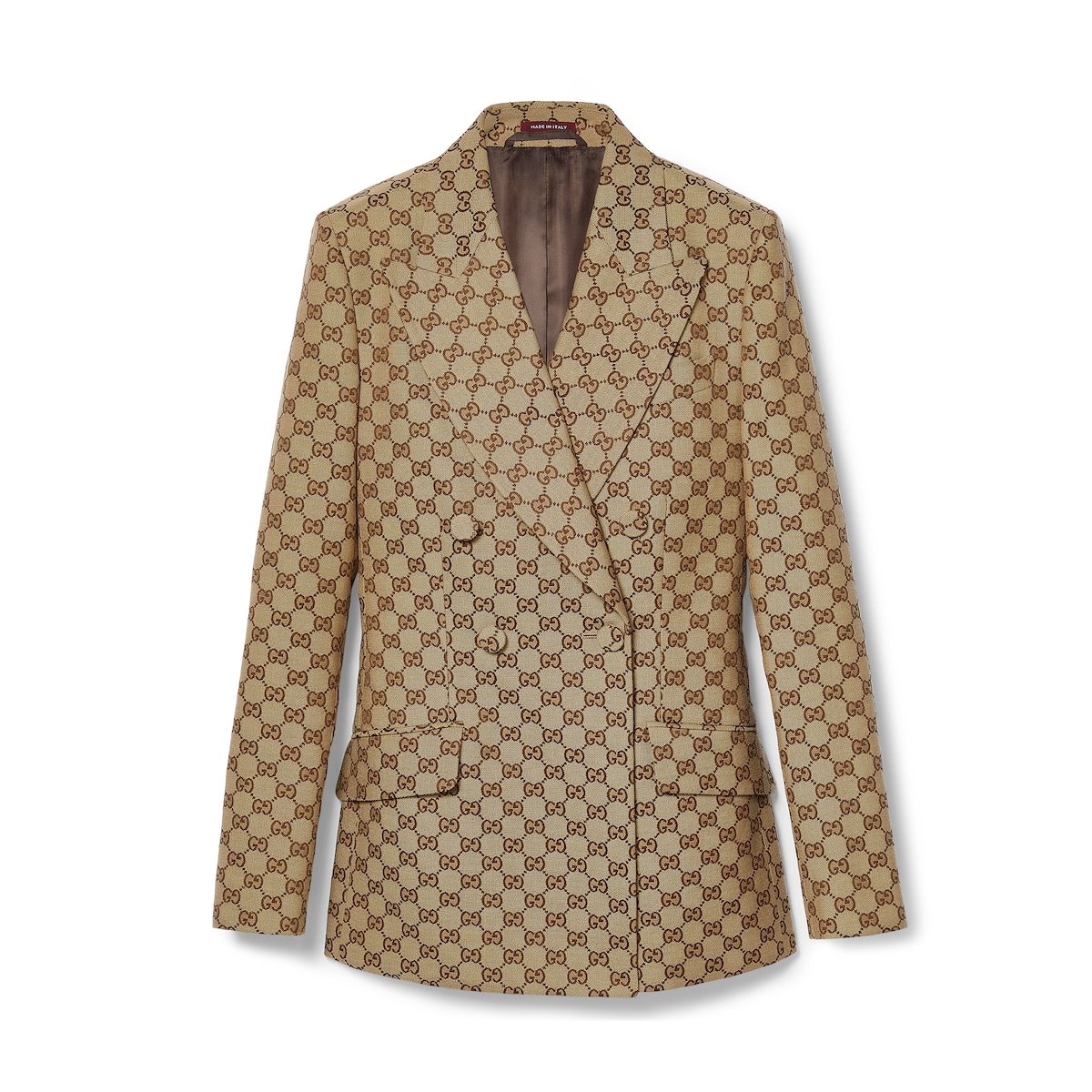 Gucci Double-breasted GG Canvas Jacket