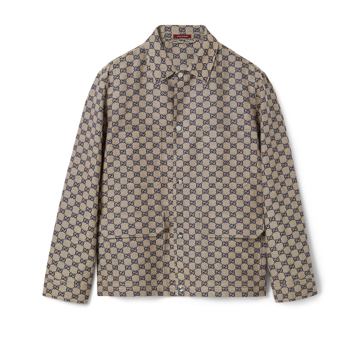 GG Linen Blend Canvas Jacket GG Linen Blend Canvas Jacket