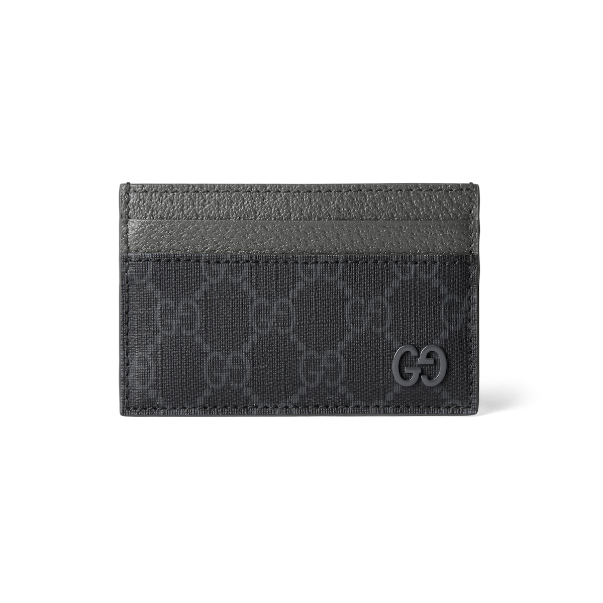 Gucci Grey Trim GG Card Case