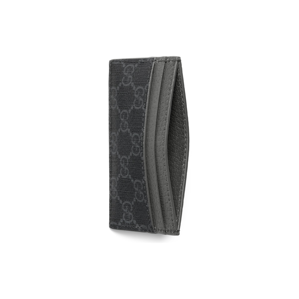 Gucci Grey Trim GG Card Case | Thumbnail 2 Gucci Grey Trim GG Card Case | Thumbnail 2