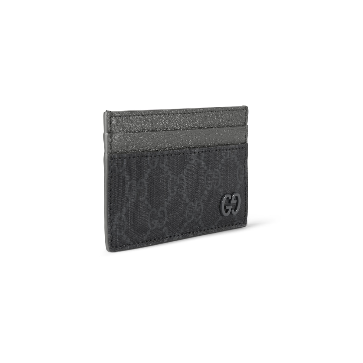 Gucci Grey Trim GG Card Case | Thumbnail 3 Gucci Grey Trim GG Card Case | Thumbnail 3