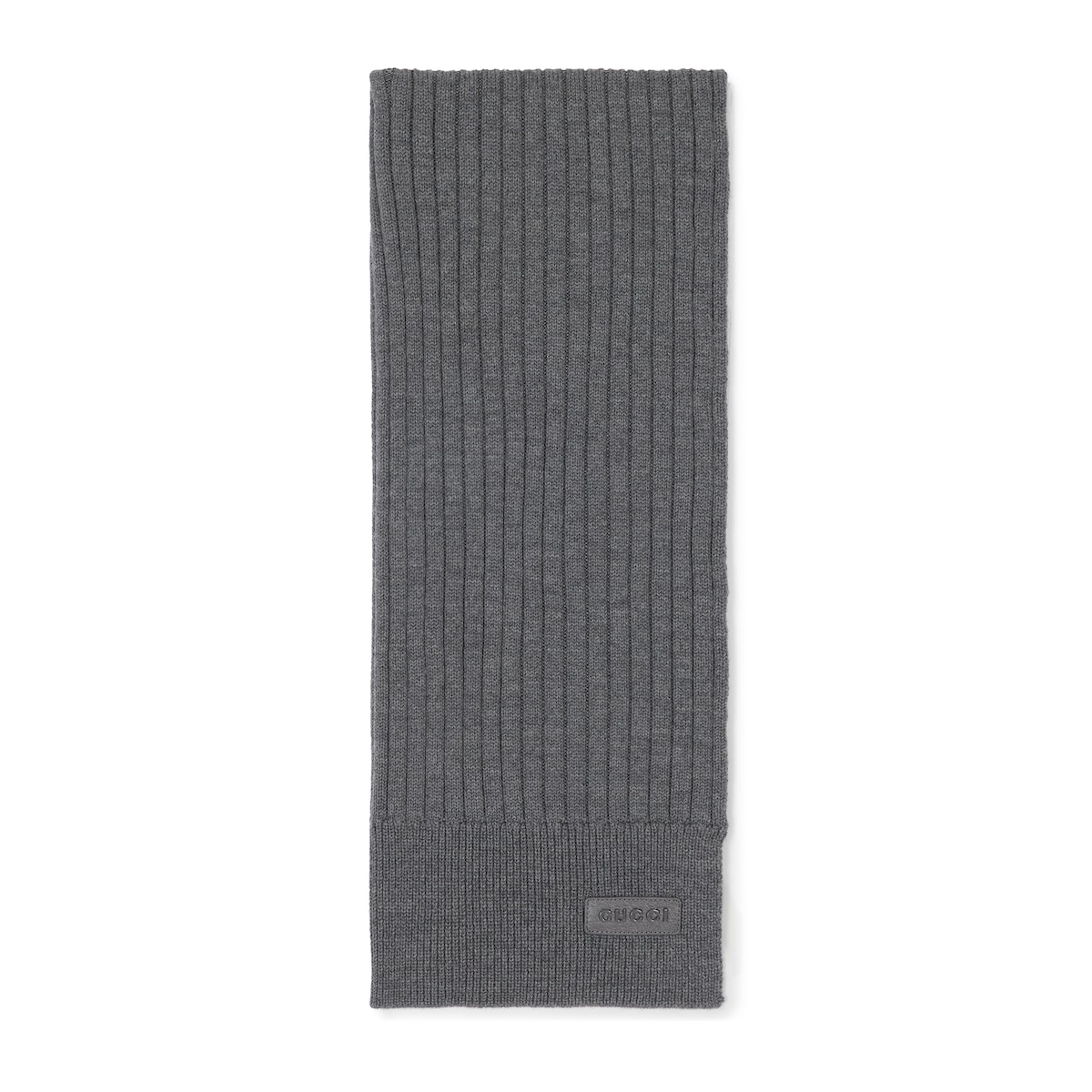 Knit Wool Scarf With Logo Knit Wool Scarf With Logo