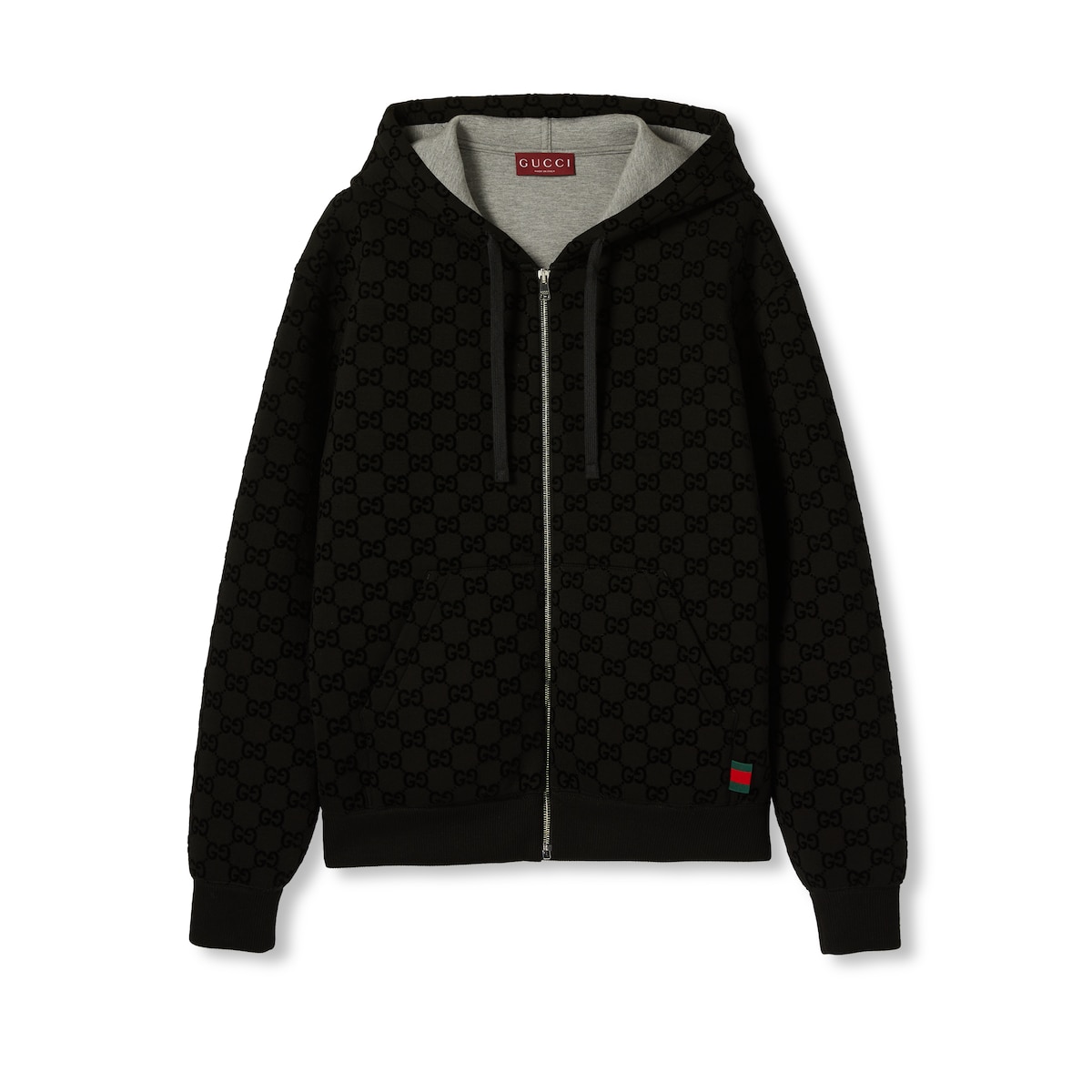 Printed Jersey Zip Sweatshirt