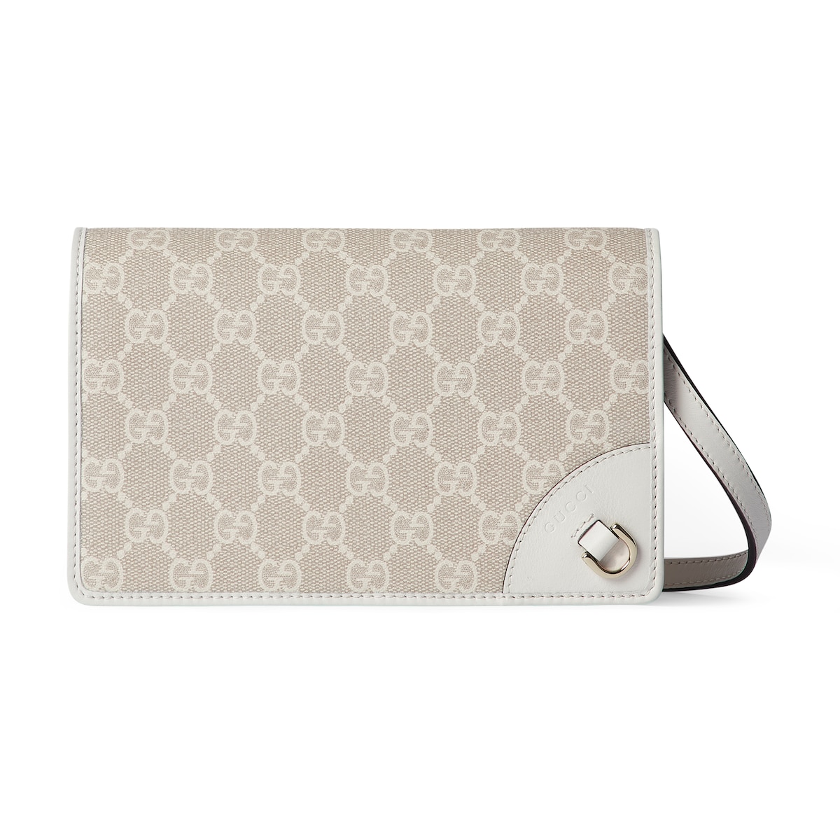 GG Emblem Wallet With Leather Strap
