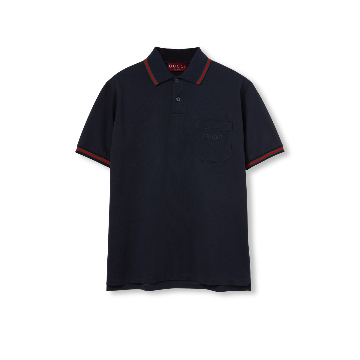 Gucci Cotton Polo Shirt With Embroidery