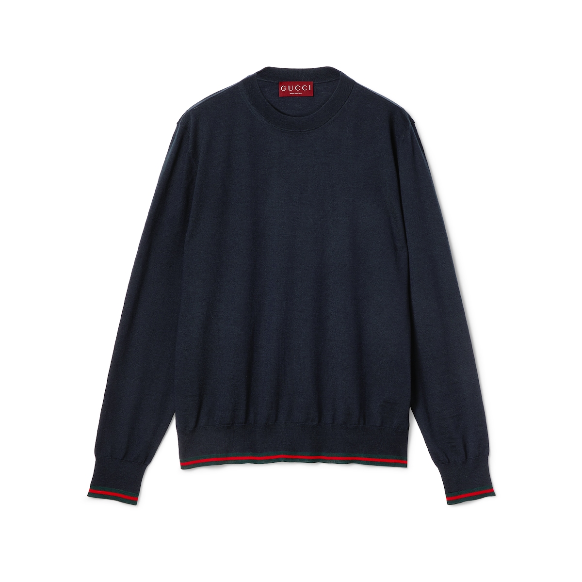 Wool Knit Sweater With Web