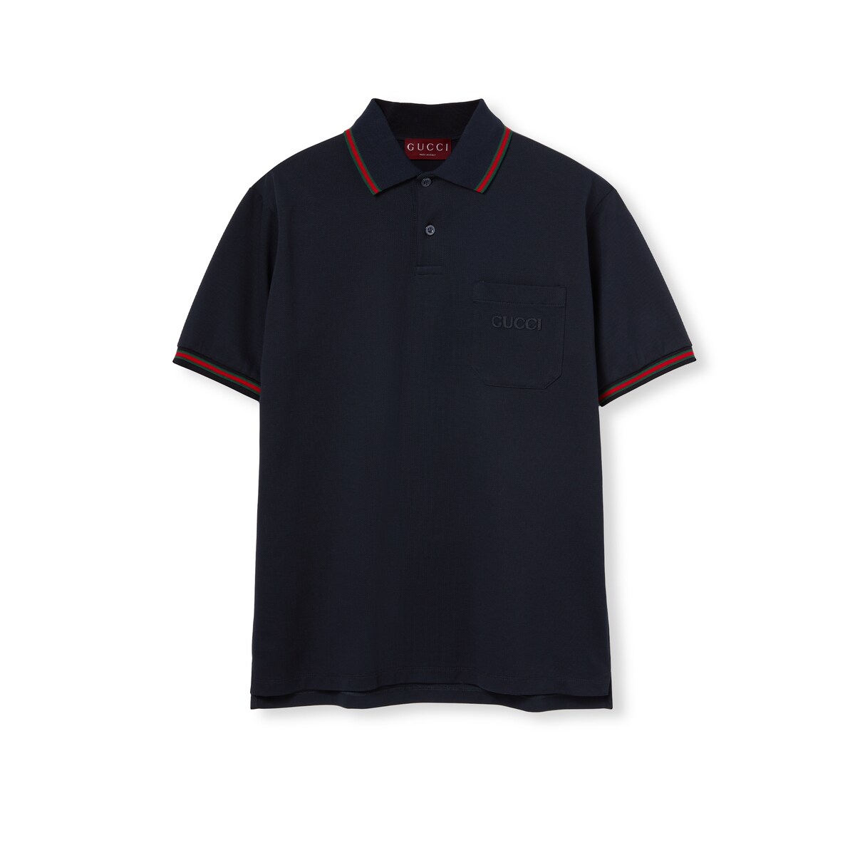 Gucci Cotton Polo Shirt With Embroidery