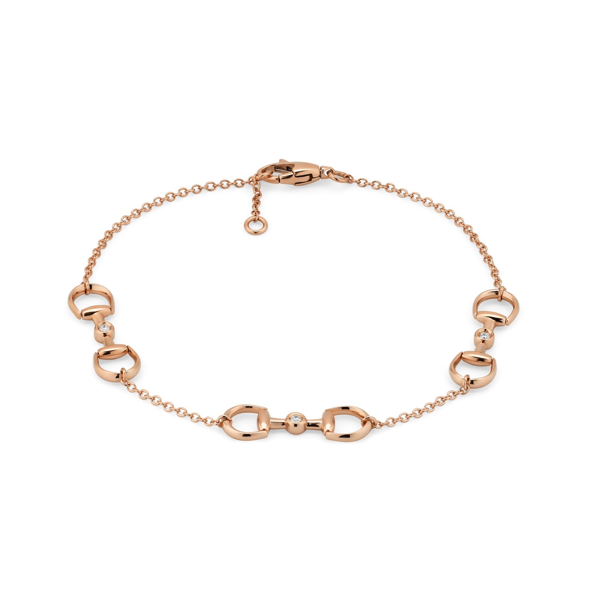 Gucci Horsebit Diamond 18k Bracelet