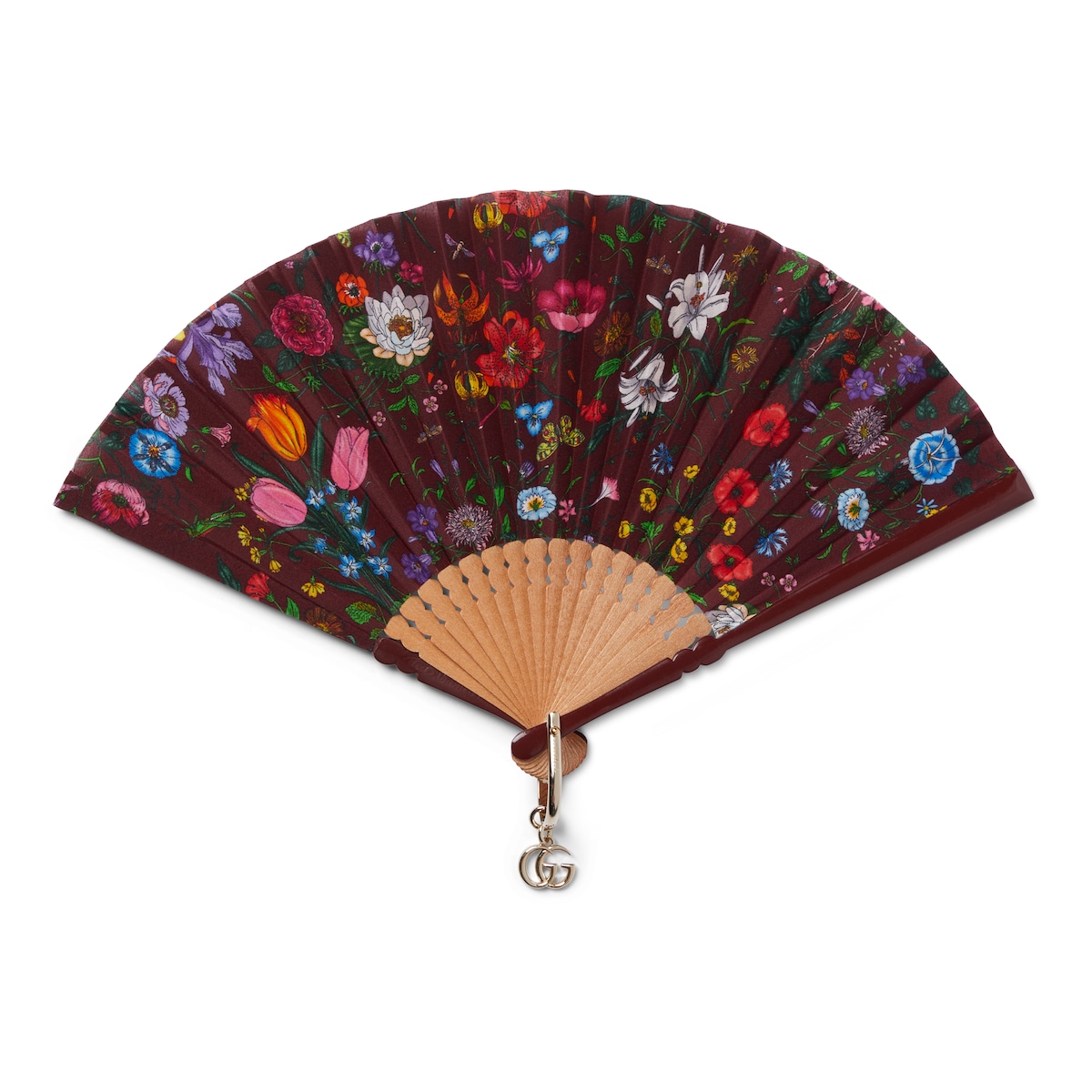 Small Flora Print Fan