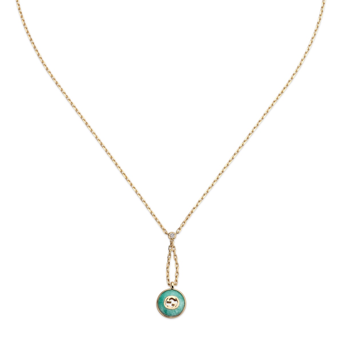 Gucci Interlocking 18k Pendant Necklace