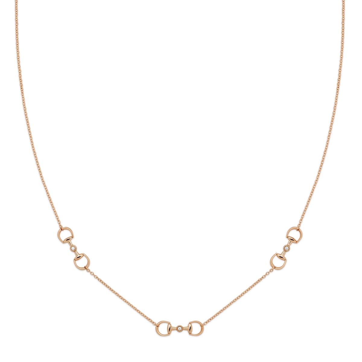 Horsebit Diamond 18k Pendant Necklace Horsebit Diamond 18k Pendant Necklace