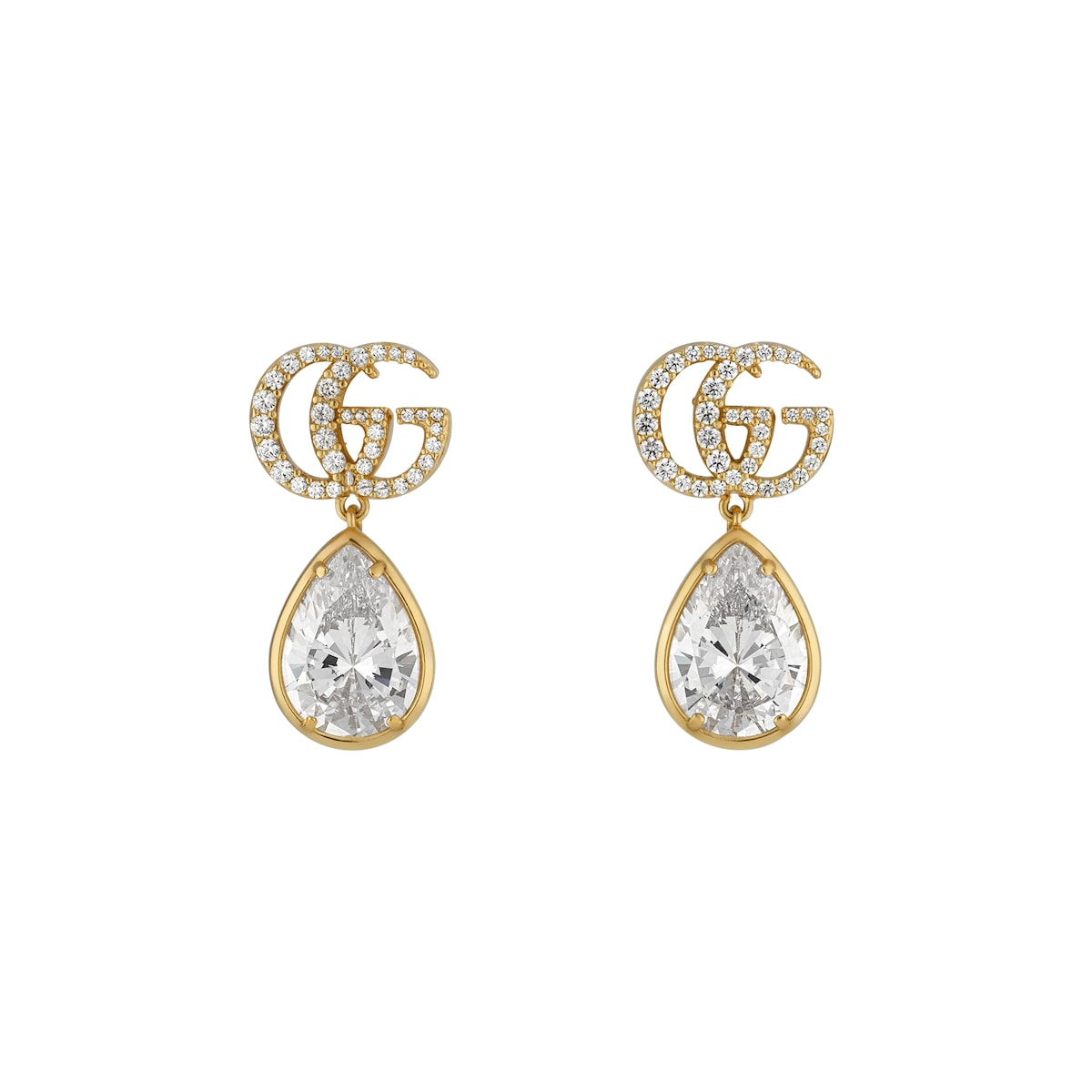 GG Marmont Crystal Drop Earrings GG Marmont Crystal Drop Earrings