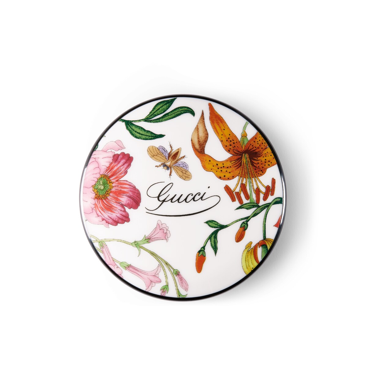 Gucci Flora Print Small Round Box