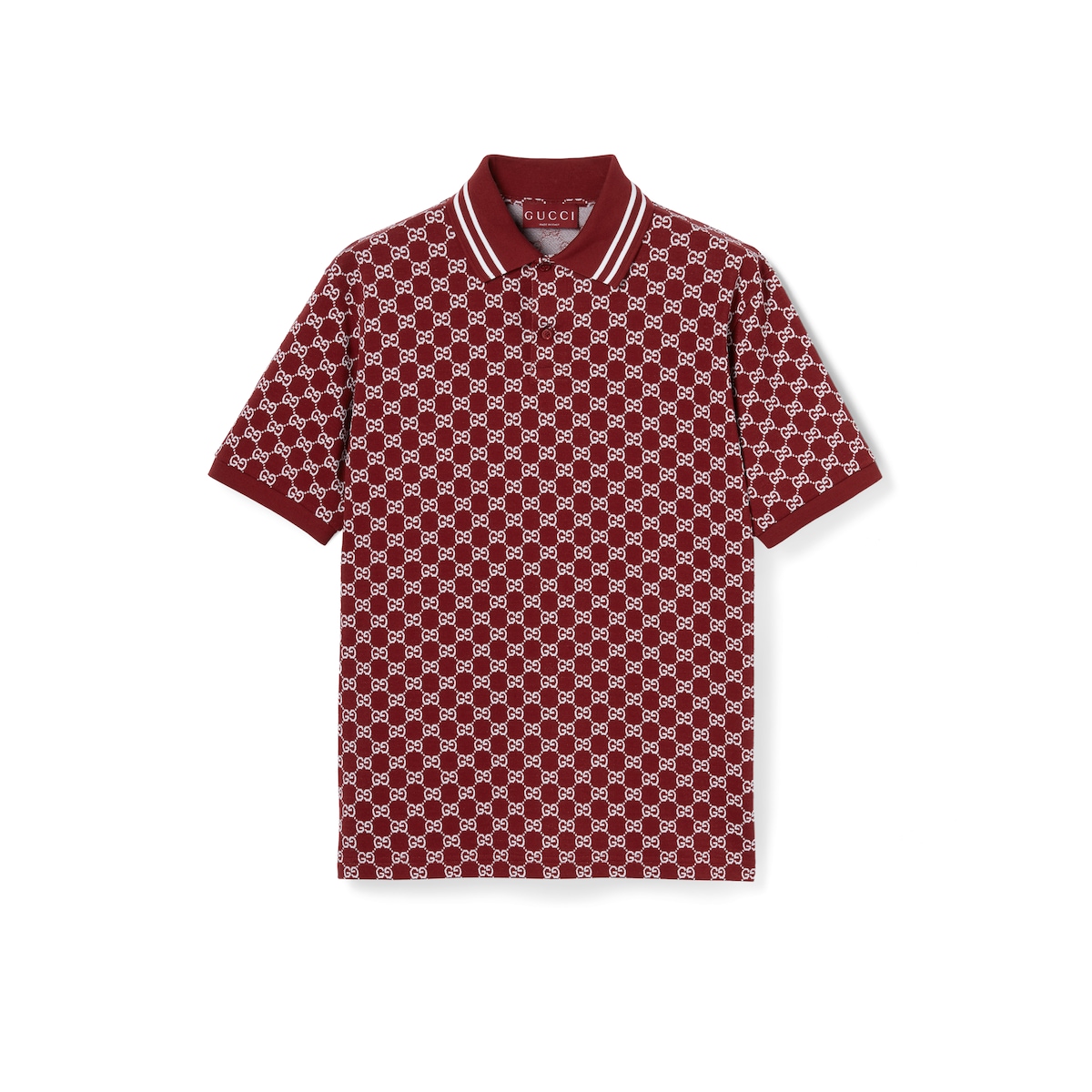 Gucci GG Cotton Piquet Jacquard Polo Shirt