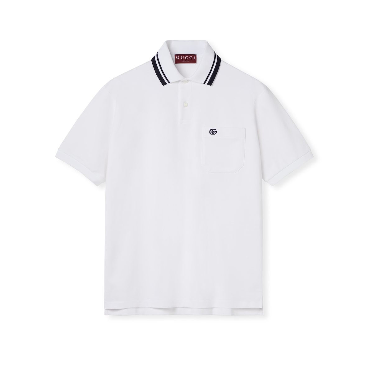 Cotton Piquet Polo Shirt With Embroidery Cotton Piquet Polo Shirt With Embroidery