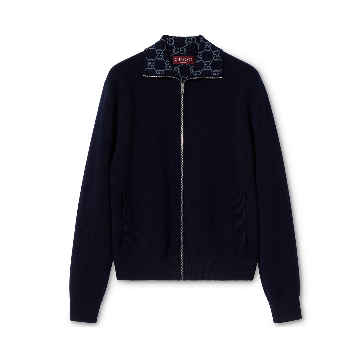 Knit Double Wool Zip Jacket