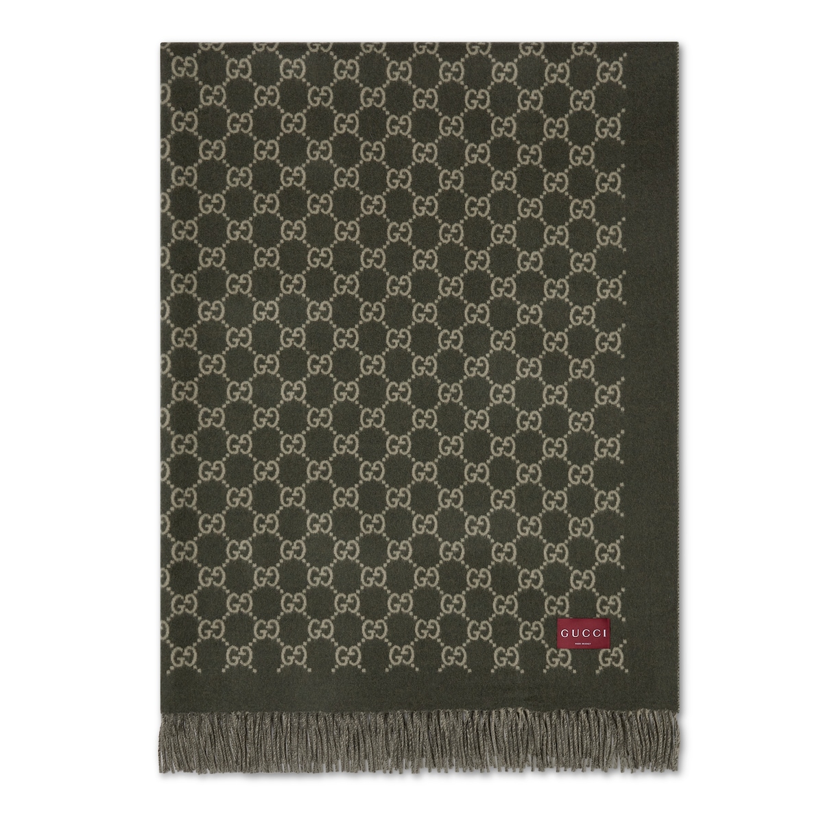 Gucci Reversible GG Wool Cashmere Blanket