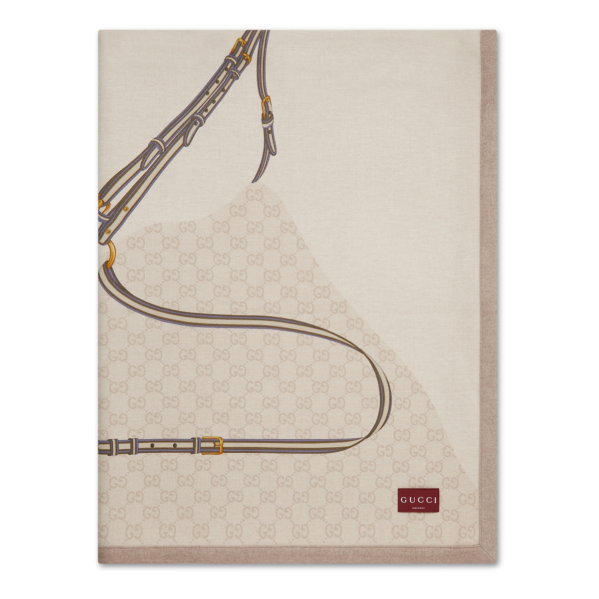 Gucci Wool Blanket With Print