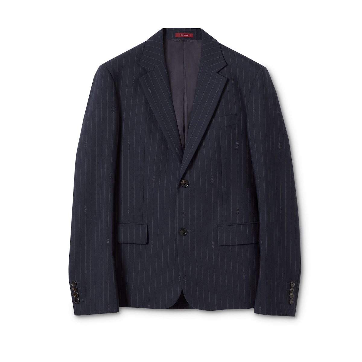 Gucci Single-breast Pinstripe Wool Jacket